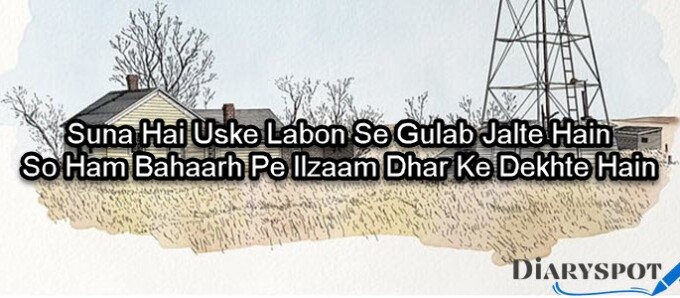 Suna hai log usay poetry in english