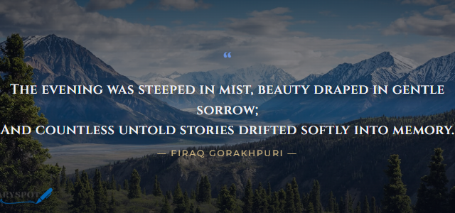 Firaq Gorakhpuri Poetry in Urdu 2 lines shayari card 4