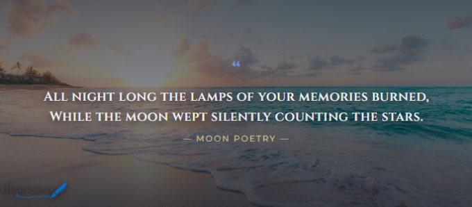 Sad Moon Poetry Quotes in English